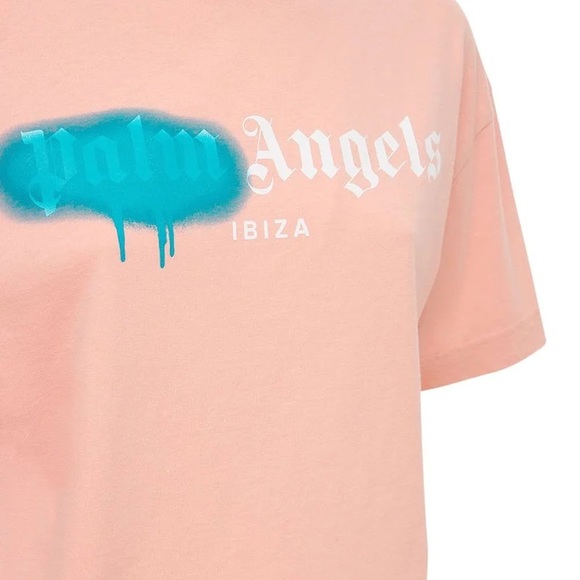 Palm Angels Sprayed Ibiza T-Shirt Size S - Picture 3 of 10